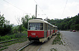 Tatra-T3SU #589-590 26-го маршрута следует по Журавлевскому спуску