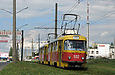 Tatra-T3SU #592-593 23-го маршрута на проспекте Тракторостроителей в районе пересечения с улицей Блюхера