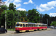 Tatra-T3SU #592-593 26-го маршрута на улице Мироносицкой возле площади 1-го Мая