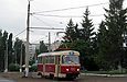 Tatra-T3SU #592 27-го маршрута на проспекте Тракторостроителей возле Салтовского трамвайного депо