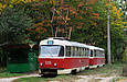 Tatra-T3SU #595-596 23-го маршрута на Московском проспекте на остановке "8-й ГПЗ"