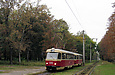 Tatra-T3SU #595-596 26-го маршрута на Московском проспекте перед отправлением от остановки "Ст. метро "Тракторный завод"