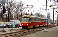 Tatra-T3SU #595-596 26-го маршрута на улице Веснина возле перекрестка с улицей Пушкинской