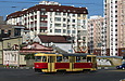 Tatra-T3SU #595 27-го маршрута на Московском проспекте возле станции метро "Защитников Украины"