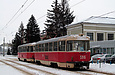 Tatra-T3SU #595-596 26-го маршрута на улице Сумской