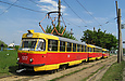 Служебный Tatra-T3SU #597-594 и #673 16-А маршрута на улице Веринской
