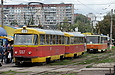 Tatra-T3SU #597-594  26-   Tatra-T6B5 #4552 27-         