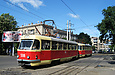 Tatra-T3SU #598-599 26-го маршрута на улице Веснина