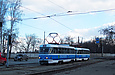 Tatra-T3SU #598-599 26-го маршрута на улице Мироносицкой возле конечной станции "Парк им. Горького"