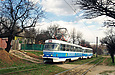 Tatra-T3SU #598-599 26-го маршрута на проспекте Тракторостроителей в районе улицы Корчагинцев