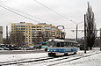 Tatra-T3SU #598 23-го маршрута на проспекте Тракторостроителей в районе улицы Тимуровцев