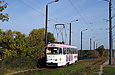 Tatra-T3SU #598 27-го маршрута на пробивке улицы Героев труда возле Лазьковского моста