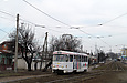 Tatra-T3SU #598 27-го маршрута на улице Академика Павлова в районе Никоновского переулка