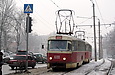 Tatra-T3SU #600-660 26-го маршрута на улице Веснина возле перекрстка с улицей Пушкинской