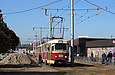 Tatra-T3SU #600-660 26-го маршрута на улице Героев Труда возле одноименной станции метро