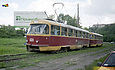 Tatra-T3SU #601-602 26-го маршрута поднимается по Журавлевскому спуску