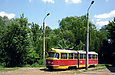 Tatra-T3SU #603 2-го маршрута во время дневного перерыва на территории Депо №1