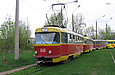 Tatra-T3SU #616 27-го маршрута на конечной "Льва Толстого"