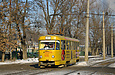 Tatra-T3SU #616 27-го маршрута на улице Октябрьской революции между остановками "парк им. Квитки-Основьяненко" и "ул. Кривомазова"