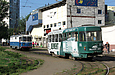 Tatra-T3SU #616 8-го маршрута в неисправном состоянии ожидает буксировщик ВТП-3 на конечной станции "602 микрорайон"