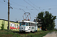 Tatra-T3SU #616 27-го маршрута на улице Академика Павлова возле остановки "Кирпичный завод"