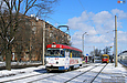 Tatra-T3SU #621 27-го маршрута на площади Восстания около одноименной станции метро