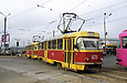 Tatra-T3SU #623-624 26-го маршрута на перекрестке улиц Героев Труда и Академика Павлова