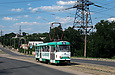 Tatra-T3SU #625 5-го маршрута на улице Морозова поднимается на Юмтовский путепровод