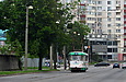 Tatra-T3SU #625 27-го маршрута на улице Молочной возле перекрестка с проспектом Гагарина