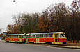 Tatra-T3SU #627-628 26-го маршрута на улице Мироносицкой