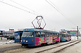 Tatra-T3SU #630-591 26-го маршрута на улице Героев труда в районе улицы Барабашова