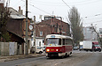 Tatra-T3SU #631 27-го маршрута на улице 1-й Конной Армии в районе улицы Грековской