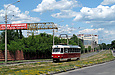 Tatra-T3SU #631 8-го маршрута на улице Морозова в районе Аллеи славы