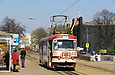 Tatra-T3SU #637 27-го маршрута на Московском проспекте на остановке "Универмаг Харьков"