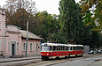 Tatra-T3SU #637-638 1-го маршрута на улице Большой Панасовской в районе улицы Дринова