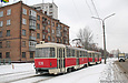 Tatra-T3SU #637-638 на улице Плехановской в районе ДК "Металлист"