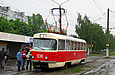 Tatra-T3SU #638 8-го маршрута на проспекте Тракторостроителей перед перекрестком с улицей Блюхера
