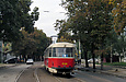 Tatra-T3SU #637-638 1-го маршрута на улице Большой Панасовской в районе Альбовского переулка