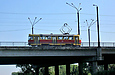 Tatra-T3SU #641 16-го маршрута на улице Героев Труда на мосту через р.Харьков