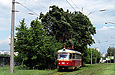 Tatra-T3SU #641 маршрута 16-А на улице Академика Павлова возле улицы Пешкова