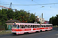 Tatra-T3SU #641-642 27-го маршрута на улице Гольдберговской возле улицы Молочной