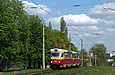 Tatra-T3SU #645-646 маршрута 16-А на улице Академика Павлова возле Парка Памяти