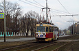 Tatra-T3SU #646 5-го маршрута на улице Плехановской в районе перекрестка с улицей Оренбургской