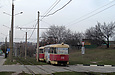 Tatra-T3SU #645-646 26-го маршрута на проспекте Тракторостроителей в районе улицы Ясеневой