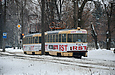 Tatra-T3SU #645-646 26-го маршрута на Московском проспекте возле улицы Индустриальной