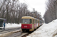 Tatra-T3SU #651-648 буксирует #657-658 на Московском проспекте в районе станции метро "Тракторный завод"