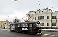 Tatra-T3SU #649 5-го маршрута на Московском проспекте возле улицы Леси Украинки