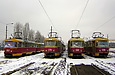 Tatra-T3SU #652-690, #774, #641-642 и #598 в Салтовском трамвайном депо