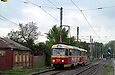 Tatra-T3SU #652-690 26-го маршрута на улице Матюшенко между улицей Прорезной и Долинным переулком