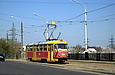 Tatra-T3SU #654 27-го маршрута на Моисеевском мосту